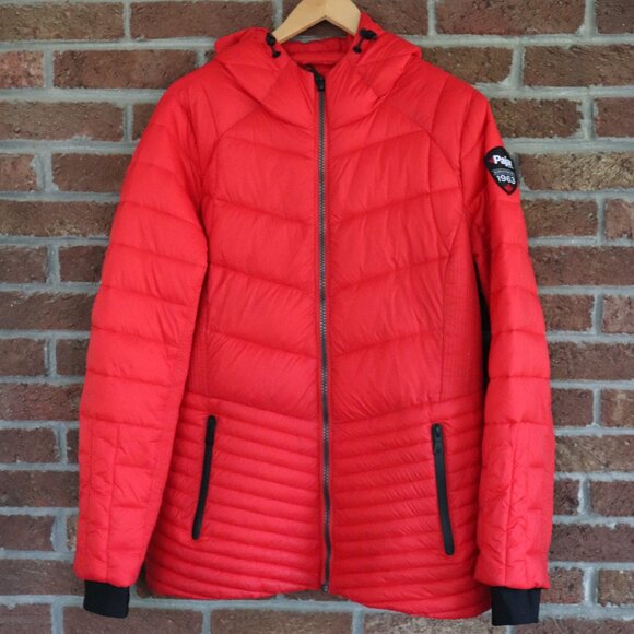pajar winter coat * red * hooded * zippered pockets * euc - Picture 1 of 11